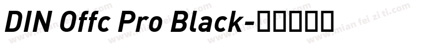 DIN Offc Pro Black字体转换